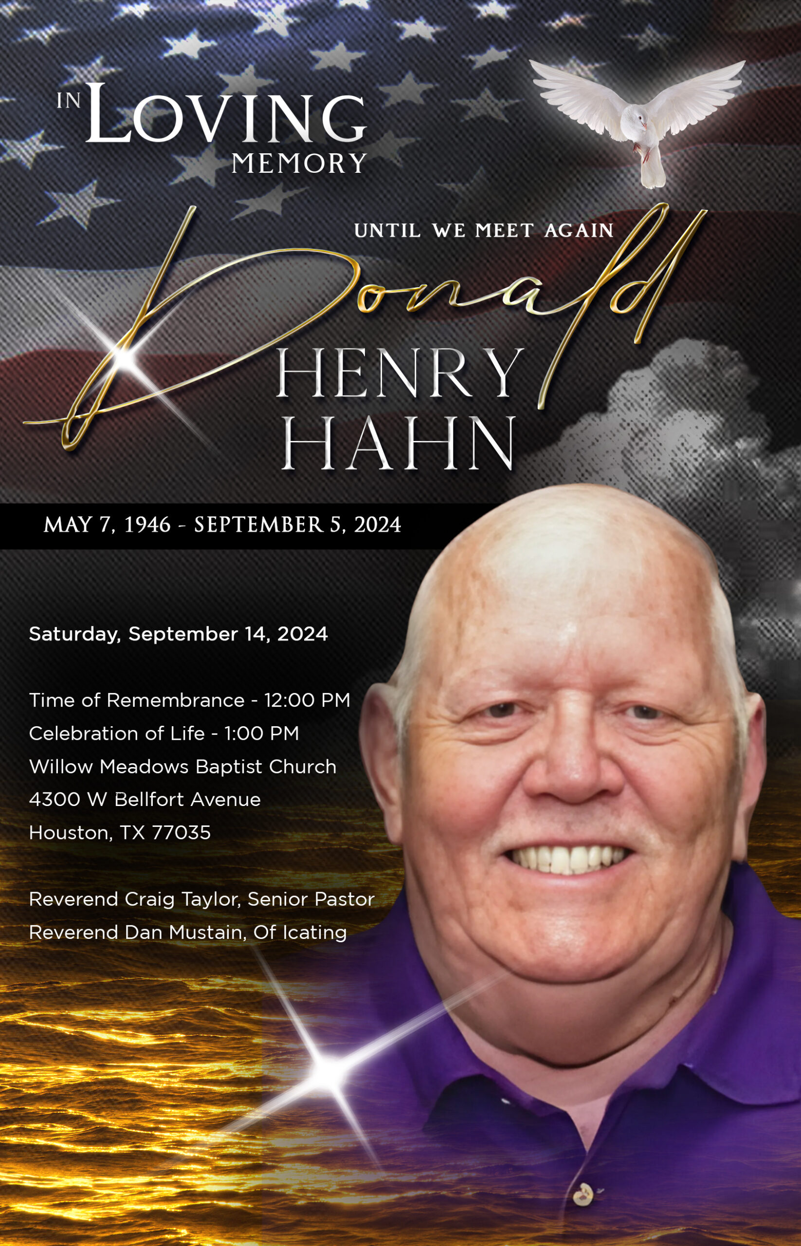Donald Henry Hahn 1946-2024