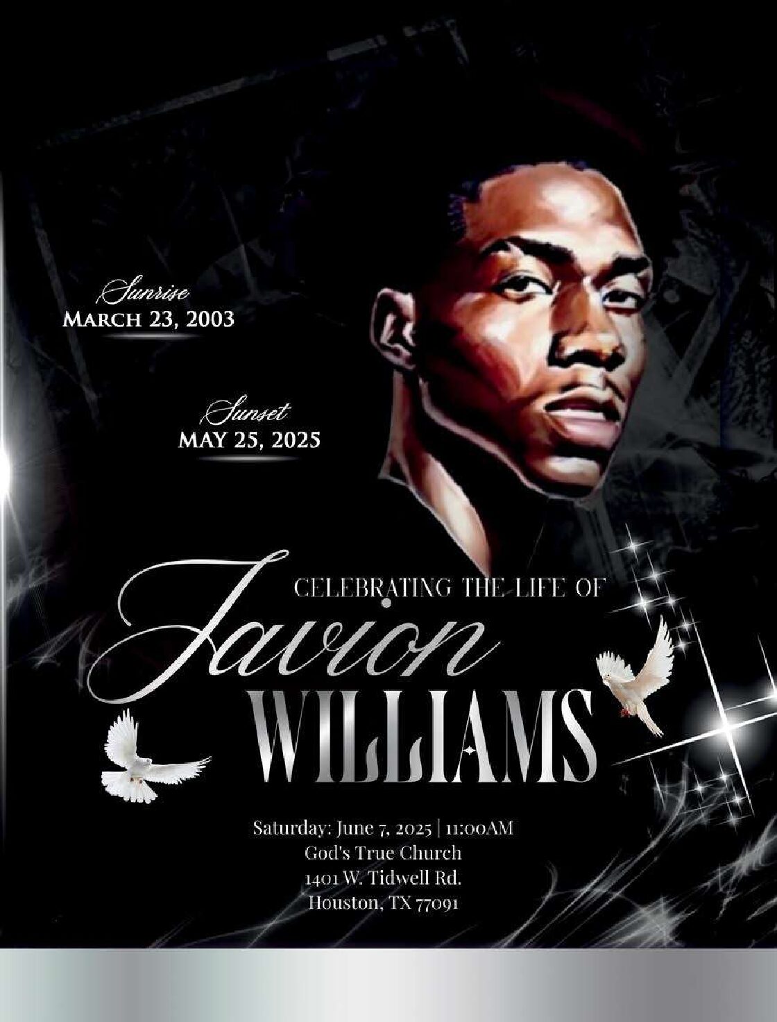 Javion Williams 2003 – 2025