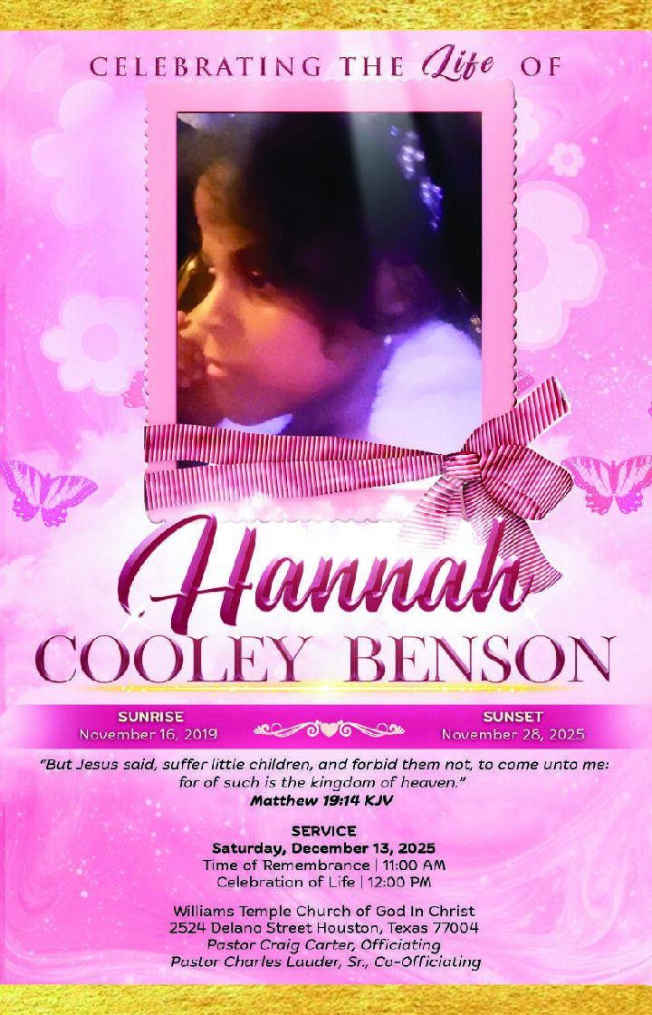 Hannah Cooley Benson 2019 – 2025