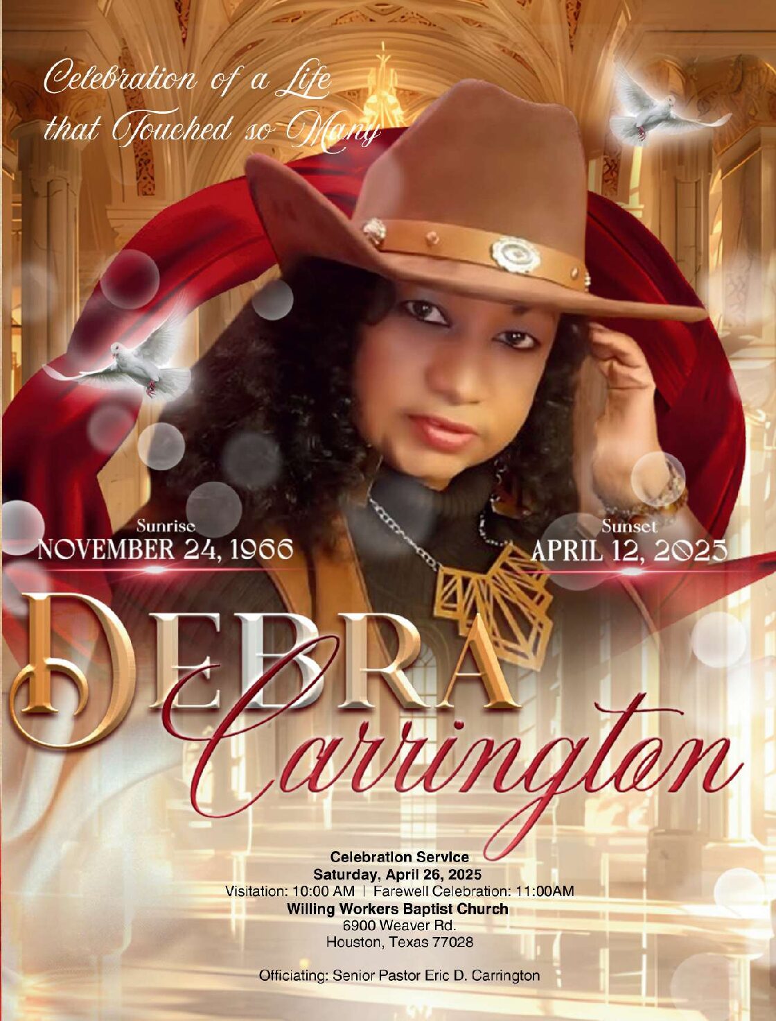 Debra Lynn Carrington 1966 – 2025