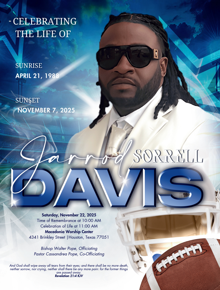 Jarrod Sorrell Davis 1988-2025